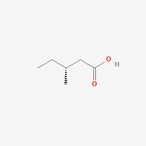 molecular formula C6H12O2 B095128 (R)-3-Methyl-pentanoic acid CAS No. 16958-25-1