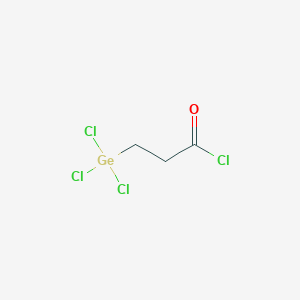 molecular formula C3H4Cl4GeO B095135 Propanoyl chloride, 3-(trichlorogermyl)- CAS No. 15961-24-7