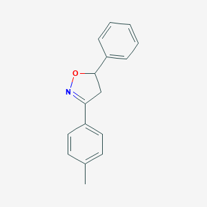 molecular formula C16H15NO B095137 2-Isoxazoline, 5-phenyl-3-p-tolyl- CAS No. 19505-66-9