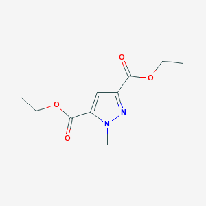 molecular formula C10H14N2O4 B009514 Diethyl 1-methyl-1H-pyrazole-3,5-dicarboxylate CAS No. 100852-80-0
