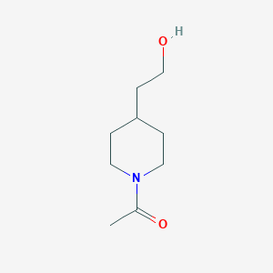 molecular formula C9H17NO2 B095144 乙酮，1-[4-(2-羟乙基)-1-哌啶基]- CAS No. 15871-63-3