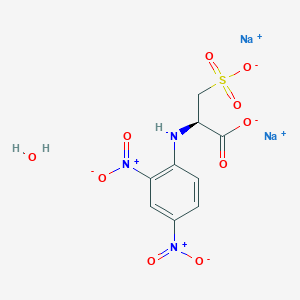 molecular formula C9H9N3Na2O10S B095145 DNP-L-cysteic acid disodium salt hydrate CAS No. 16068-14-7