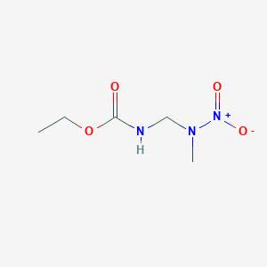molecular formula C5H11N3O4 B009515 Ethyl N-[[methyl(nitro)amino]methyl]carbamate CAS No. 103635-49-0