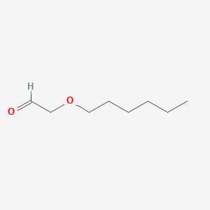 molecular formula C8H16O2 B095155 (Hexyloxy)acetaldehyde CAS No. 17597-96-5