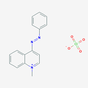 molecular formula C16H14ClN3O4 B095163 1-甲基-4-(苯基偶氮)-喹啉盐酸盐 CAS No. 16600-12-7