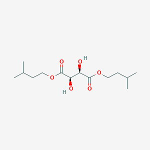 molecular formula C14H26O6 B095166 bis(3-methylbutyl) (2R,3R)-2,3-dihydroxybutanedioate CAS No. 16016-41-4