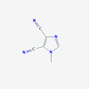 molecular formula C6H4N4 B095172 1-Methyl-1H-imidazole-4,5-dicarbonitrile CAS No. 19485-35-9