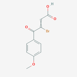 molecular formula C11H9BrO4 B095175 3-Bromo-4-(4-methoxyphenyl)-4-oxobut-2-enoic acid CAS No. 16170-76-6