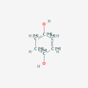 molecular formula C6H6O2 B009518 (1,2,3,4,5,6-14C6)Cyclohexa-1,3,5-triene-1,4-diol CAS No. 106817-54-3