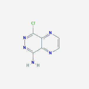 molecular formula C6H4ClN5 B095187 8-Chloropyrazino[2,3-d]pyridazin-5-amine CAS No. 17258-01-4