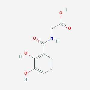 molecular formula C9H9NO5 B095206 2,3-Dihydroxybenzoylglycine CAS No. 16414-49-6