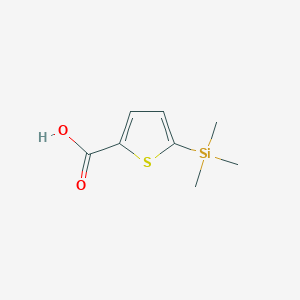 molecular formula C8H12O2SSi B095211 5-(三甲基甲硅烷基)噻吩-2-羧酸 CAS No. 18246-23-6