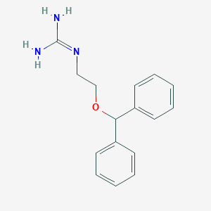 molecular formula C16H19N3O B095215 Guanidine, (2-benzhydryloxyethyl)- CAS No. 16136-32-6