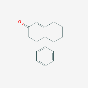 molecular formula C16H18O B095221 4a-Phenyl-3,4,5,6,7,8-hexahydronaphthalen-2-one CAS No. 18943-13-0