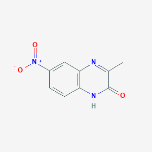 molecular formula C9H7N3O3 B095228 3-Methyl-6-nitroquinoxalin-2(1H)-one CAS No. 19801-10-6