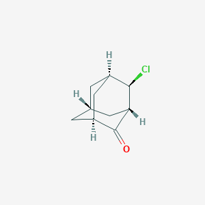molecular formula C10H13ClO B095236 (1S,3S,4R,5R,7R)-4-Chloroadamantan-2-one CAS No. 19301-54-3