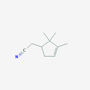 molecular formula C10H15N B095239 3-环戊烯-1-乙腈，2,2,3-三甲基- CAS No. 15373-31-6