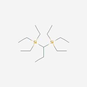 molecular formula C15H36Si2 B095243 Triethyl(1-triethylsilylpropyl)silane CAS No. 17955-47-4