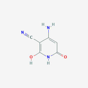 molecular formula C6H5N3O2 B095249 4-amino-2-hydroxy-6-oxo-1H-pyridine-3-carbonitrile CAS No. 15828-10-1