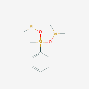 molecular formula C11H20O2Si3 B095253 1,1,3,5,5-五甲基-3-苯基三硅氧烷 CAS No. 17962-34-4