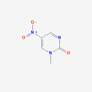 molecular formula C5H5N3O3 B095259 1-甲基-5-硝基嘧啶-2(1H)-酮 CAS No. 17758-39-3