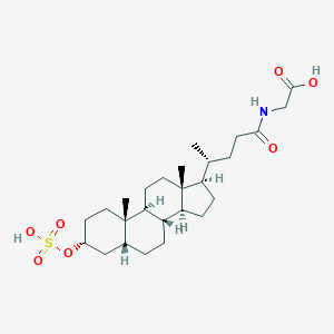 molecular formula C26H43NO7S B095263 Sulfoglycolithocholic acid CAS No. 15324-64-8