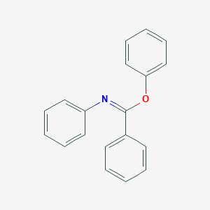 molecular formula C19H15NO B095268 Benzenecarboximidic acid, N-phenyl-, phenyl ester CAS No. 15940-86-0