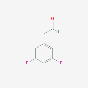 molecular formula C8H6F2O B009527 2-(3,5-Difluorophenyl)acetaldehyde CAS No. 109346-94-3
