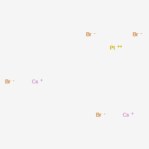 molecular formula Br4Cs2Pt B095273 Platinate(2-), tetrabromo-, dicesium, (SP-4-1)- CAS No. 15278-82-7