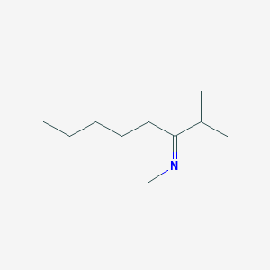 molecular formula C10H21N B095299 Methylamine, N-(1-isopropylhexylidene)- CAS No. 18641-77-5