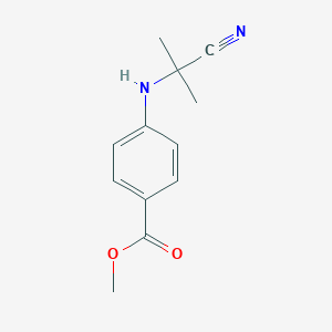molecular formula C12H14N2O2 B009530 Methyl 4-[(2-cyanopropan-2-yl)amino]benzoate CAS No. 107553-81-1