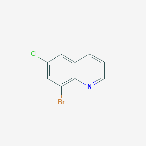 molecular formula C9H5BrClN B095330 8-溴-6-氯喹啉 CAS No. 16567-11-6