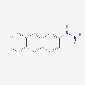molecular formula C14H12N2 B095336 Anthracen-2-YL-hydrazine CAS No. 17529-06-5