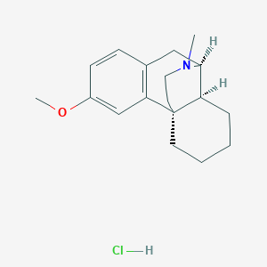 molecular formula C18H26ClNO B095338 Dextromethorphan hydrochloride CAS No. 18609-21-7