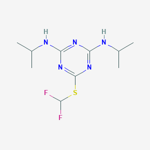 molecular formula C10H17F2N5S B009535 Fucaojing CAS No. 103427-73-2