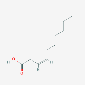 molecular formula C10H18O2 B095358 (Z)-癸-3-烯酸 CAS No. 15469-77-9