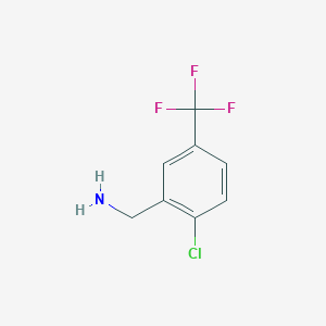 molecular formula C8H7ClF3N B095372 2-Chloro-5-(trifluoromethyl)benzylamine CAS No. 15996-78-8