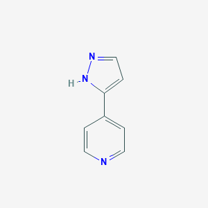 molecular formula C8H7N3 B095398 4-(1H-吡唑-3-基)吡啶 CAS No. 17784-60-0
