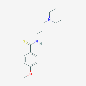 Benzamide, N-(3-diethylaminopropyl)-p-methoxythio-