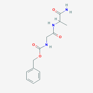 molecular formula C13H17N3O4 B095449 N-[(benzyloxy)carbonyl]glycylalaninamide CAS No. 17331-79-2