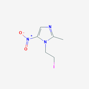 molecular formula C6H8IN3O2 B095459 1-(2-Iodoethyl)-2-methyl-5-nitroimidazole CAS No. 16156-90-4