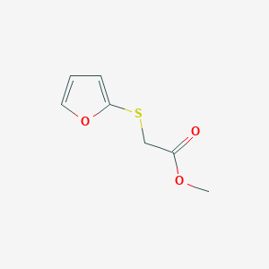 molecular formula C7H8O3S B095467 methyl 2-(furan-2-ylsulfanyl)acetate CAS No. 16003-16-0