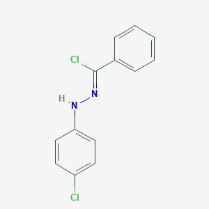 molecular formula C13H10Cl2N2 B095469 Benzoyl chloride 4-chlorophenylhydrazone CAS No. 17359-82-9