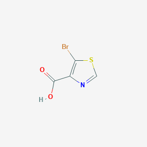 molecular formula C4H2BrNO2S B009547 5-Bromothiazole-4-carboxylic acid CAS No. 103878-58-6