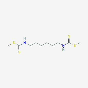 molecular formula C10H20N2S4 B095471 Carbamic acid, hexamethylenebis(dithio-, dimethyl ester CAS No. 32118-35-7