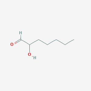 molecular formula C7H14O2 B095475 2-Hydroxyheptanal CAS No. 17046-02-5