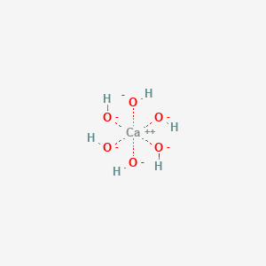 molecular formula CaH6O6-4 B095476 Calcium;hexahydroxide CAS No. 17787-72-3