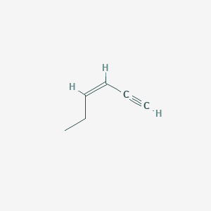 molecular formula C6H8 B095483 (Z)-hex-3-en-1-yne CAS No. 17669-38-4