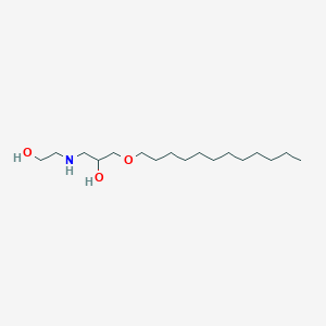 molecular formula C17H37NO3 B095486 1-(Dodecyloxy)-3-[(2-hydroxyethyl)amino]propan-2-OL CAS No. 18448-68-5
