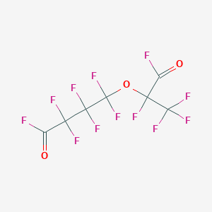 molecular formula C7F12O3 B095496 2,2,3,3,4,4-Hexafluoro-4-[(1,1,1,2,3-pentafluoro-3-oxopropan-2-yl)oxy]butanoyl fluoride CAS No. 19190-57-9